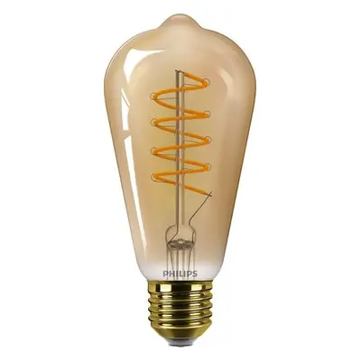 Vintage LED žárovka E27 ST64 5,5W 250lm 2000K stmívatelná, gold - PHILIPS (929002223955)