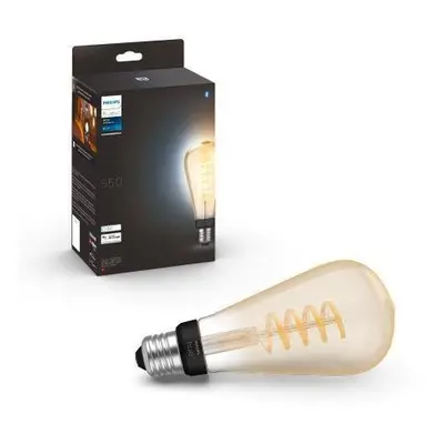 Hue Bluetooth LED White Ambiance filamentová žárovka Philips 8719514301504 E27 ST72 7W 550lm 220