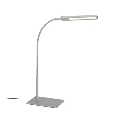 CCT LED stolní lampa, 23 cm, 8 W, stříbrná - BRILO