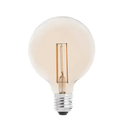 LED žárovka GLOBE filament AMBER E27 4W 2200K - FARO