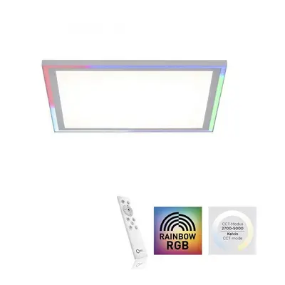 EDGING LED stropní svítidlo 40x40, bílá, ploché Rainbow RGB, dálkový ovladač RGB+2700-6000K - LE