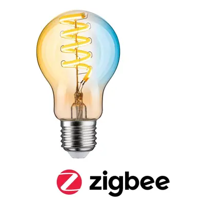 Filament 230V Smart Home Zigbee 3.0 LED žárovka E27 7,5W měnitelná bílá stmívatelné zlatá - PAUL