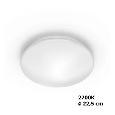 Moire SVÍTIDLO STROPNÍ LED 6W 600lm 2700K, bílá - PHILIPS (915005777601)