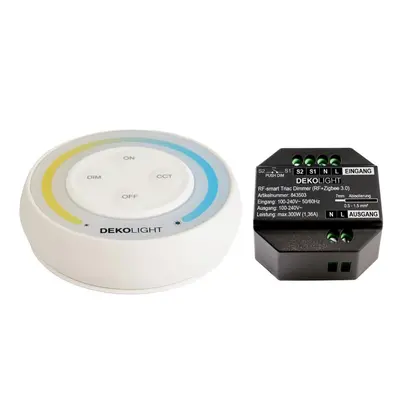 Deko-Light RF-smart, startovací sada Triac, 230V, 300W vč. dálkového ovládání RF / Zigbee 3.0 / 