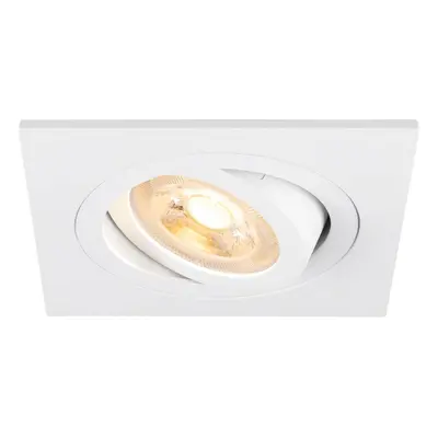 NEW TRIA® 75 stropní vestavné svítidlo, čtvercové, max. 10W GU10, bílá - BIG WHITE (SLV)