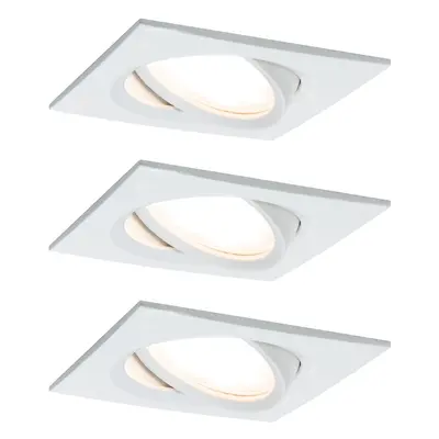 Vestavné svítidlo LED Nova Plus hranaté 3x6,8W bílá mat výklopné stmívatelné - PAULMANN