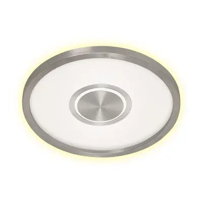 Svítidlo LED panel, pr. 42,5 cm, 3000 lm, 22 W, matný nikl - BRILONER