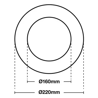 Krycí kroužek pro SLC Shift Rehab Ring 160-220 RAL9016 - TLG