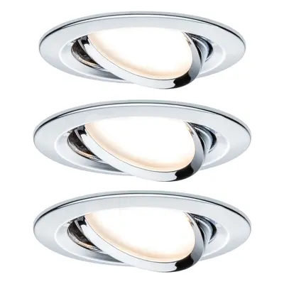 Vestavné svítidlo LED Nova kruhové 3x6,5W chrom nastavitelné - PAULMANN