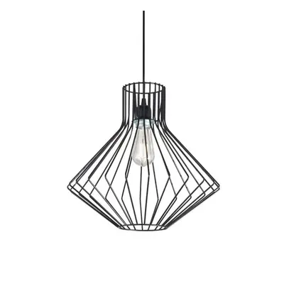 Závěsné svítidlo Ideal Lux Ampolla-4 SP1 nero 167497 černé 39,5cm - IDEALLUX