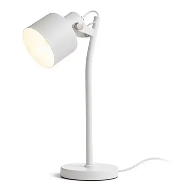 CELEIA lampa stolní matná bílá matný nikl 230V E27 40W - RED - DESIGN RENDL