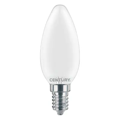 LED FILAMENT SVÍČKA SATÉN 6W E14 3000K 806Lm 360d 35x97mm IP20 - CENTURY