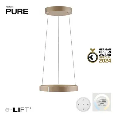 LED závěsné svítidlo PURE E-Clipse bronz elektrické 2700-5000K - PAUL NEUHAUS