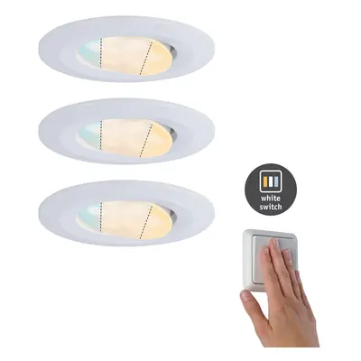 HomeSpa LED vestavné svítidlo Calla IP65 1x5,5W 230V WhiteSwitch výklopné 3ks sada včetně sv. zd