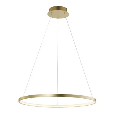 CIRCLE LED závěsné svítidlo, kruhové, Ø60cm, zlatá 3000K - LEUCHTEN DIREKT / JUST LIGHT