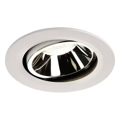 NUMINOS® MOVE DL L vnitřní LED zápustné stropní svítidlo bílá/chrom 4000 K 40° otočné a výkyvné 