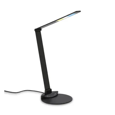 CCT-LED stolní lampa na psací stůl, 83 cm, 12 W, 680 lm, černá - BRILO