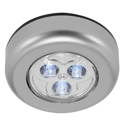 LED Push-Light pr. 6,8 cm 9x0,3W 15lm titan - BRILONER