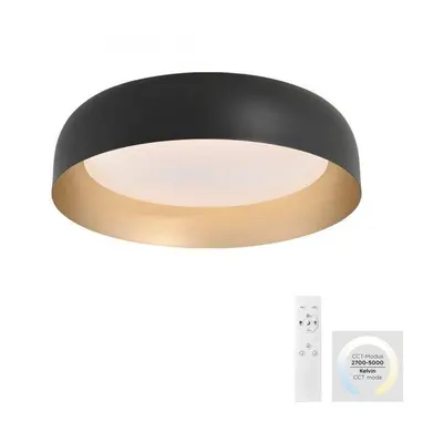 OSKO LED stropní svítidlo průměr 40 černá stmívatelné dálkovým ovladačem CCT 2700-5000K - JUST L