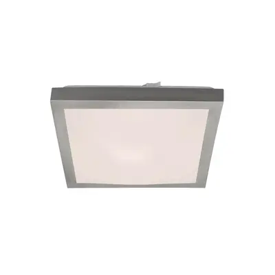 LED stropní svítidlo, 27 cm, 12 W, bílé-matný nikl - BRILONER