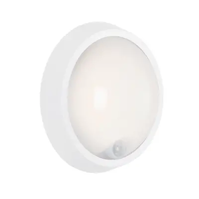 LED venkovní svítidlo s čidlem, pr. 17 cm, 12 W, bílé - BRILO