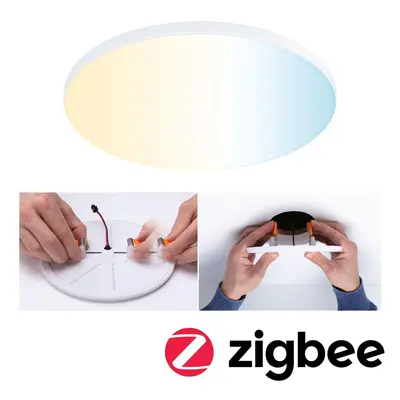 VariFit LED vestavné svítidlo Smart Home Zigbee Veluna Edge IP44 kruhové 160mm měnitelná bílá bí