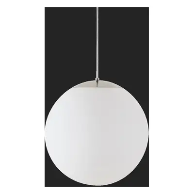 ADRIA S3 HP závěsné skleněné svítidlo nerez leštěná / bílá IP40 3000 K 52W LED nouzové kombinova