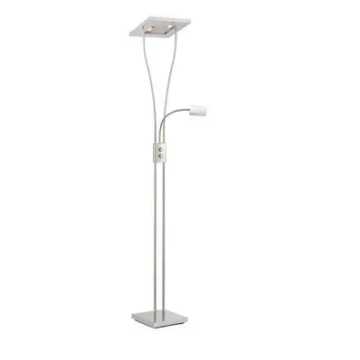 HELIA LED stojací lampa se čtecím ramenem, ocel, design 3000K - LEUCHTEN DIREKT / JUST LIGHT