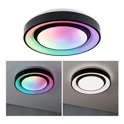 LED stropní svítidlo Rainbow efekt duhy RGBW 230V 22W černá/bílá - PAULMANN