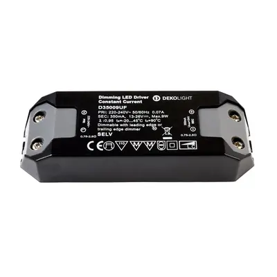 Deko-Light napájení BASIC, DIM, CC, D35009UF/9W konstantní proud 350 mA IP20 stmívatelné 11-26V 