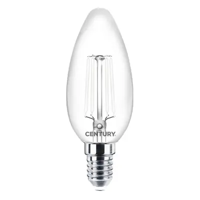 LED FILAMENT CANDLE INCANTO WHITE 4,5W E14 2700K 360d - CENTURY