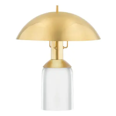 VÝPRODEJ VZORKU - Stolní lampa BAYSIDE ocel staromosaz E27 1x75W - HUDSON VALLEY