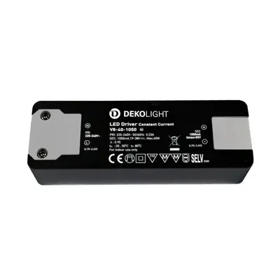 Deko-Light napájení BASIC, CC, V8-40-1050mA/40V konstantní proud 1050 mA IP20 19-38V DC 20,00-40