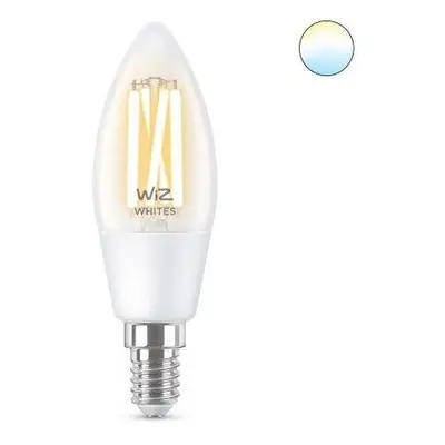 WiZ žárovka filament E14 C35 4,9W 470lm 2700-6500K, stmívatelná - PHILIPS (929002418901)