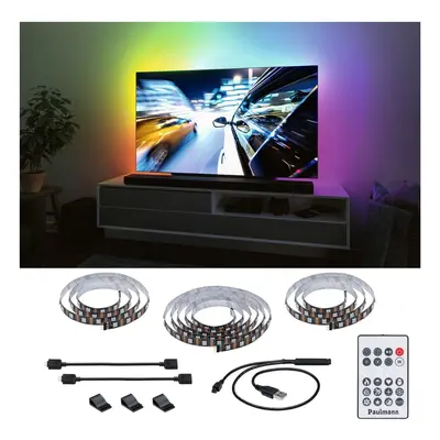 EntertainLED USB LED Strip osvětlení TV 75 palců 3,1m 5W 60LEDs/m RGB+ - PAULMANN