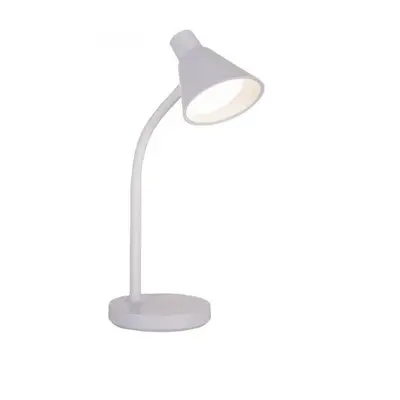 PIXIE LED stolní lampa bílá s vypínačem flexibilní na psací stůl 3000K - JUST LIGHT