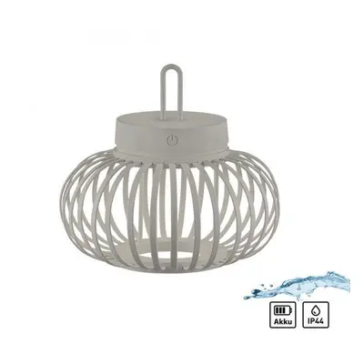 AKUBA LED stolní lampa průměr 25cm moblní na baterie USB IP44 stmívatelné dotykem 2700K - JUST L