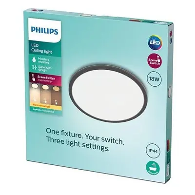 LED Koupelnové stropní svítidlo Philips Superslim CL550 8719514327283 18W 1500lm 2700K IP44 30cm