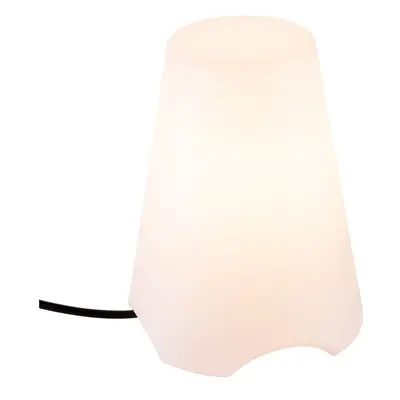 KIROCONE TL venkovní stolní lampa, E27, IP44, bílá, max. 60W - BIG WHITE (SLV)