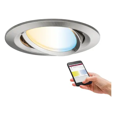 SmartHome Zigbee vestavné svítidlo LED Coin Nova Plus 1x6,5W měnitelná bílá kov kartáčovaný - PA