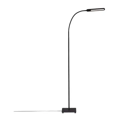 LED CCT stojací svítidlo s dotykovým vypínačem 183 cm 8W 600lm černá - BRILO