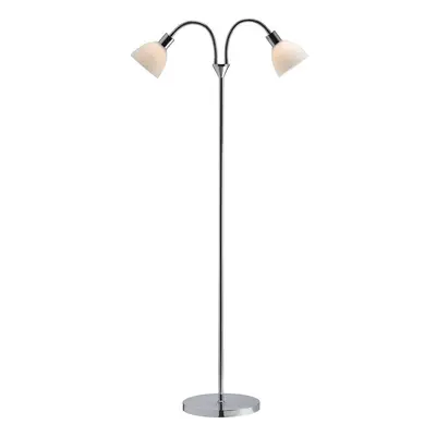 Stojací lampa Ray 2x40W E14 chrom opál - NORDLUX