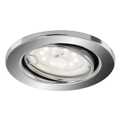 LED vestavné svítidlo, pr. 8,6 cm, 5 W, chrom - BRILONER