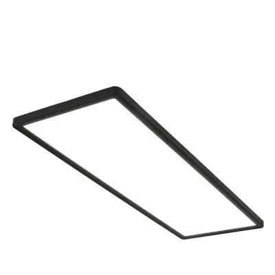 Ultraplochý LED panel s přímým a nepřímým osvětlením, 29,3 cm, LED, 22 W, 3000 lm, černá - BRILO