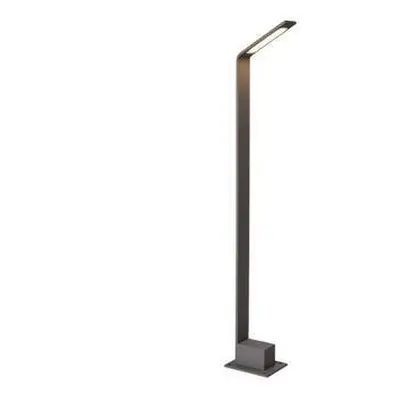 LED Venkovní sloupkové svítidlo Azzardo Agape 60 dark grey AZ3482 6W 480lm 3000K IP54 9,5cm tmav