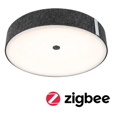 LED stropní svítidlo Smart Home Zigbee 3.0 Malika měnitelná bílá 230V 26W stmívatelné antracit -