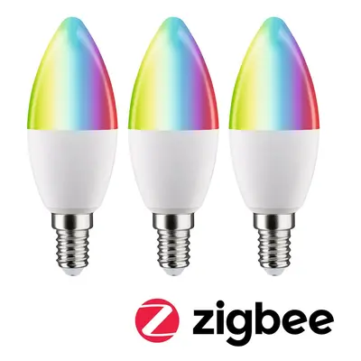 Standard 230V Smart Home Zigbee 3.0 LED svíčka E14 3x5W RGBW+ stmívatelné mat - PAULMANN