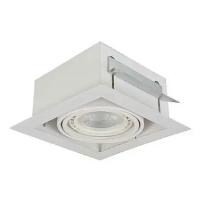 Stropní zápustné bodové svítidlo Azzardo Nova 1 white/white AZ2870 GU10+ADAP111/ES111 1x40/1x50W