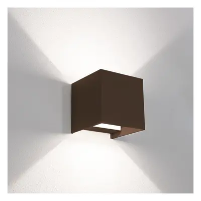 Venkovní nástěnné LED svítidlo up/down QUADRATO corten 20W 2700/4000/6500K IP65 - CENTURY