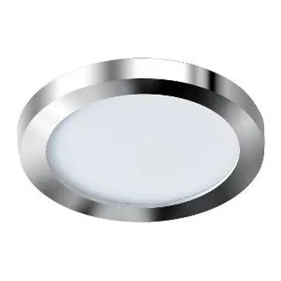 LED Stropní zápustné bodové svítidlo Azzardo Slim 9 Round 3000K IP44 chrome AZ2861 6W 500lm 3000